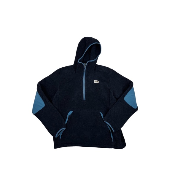 The North Face Men's Campshire Fleece Pullover  Blue - Picture 3 of 9